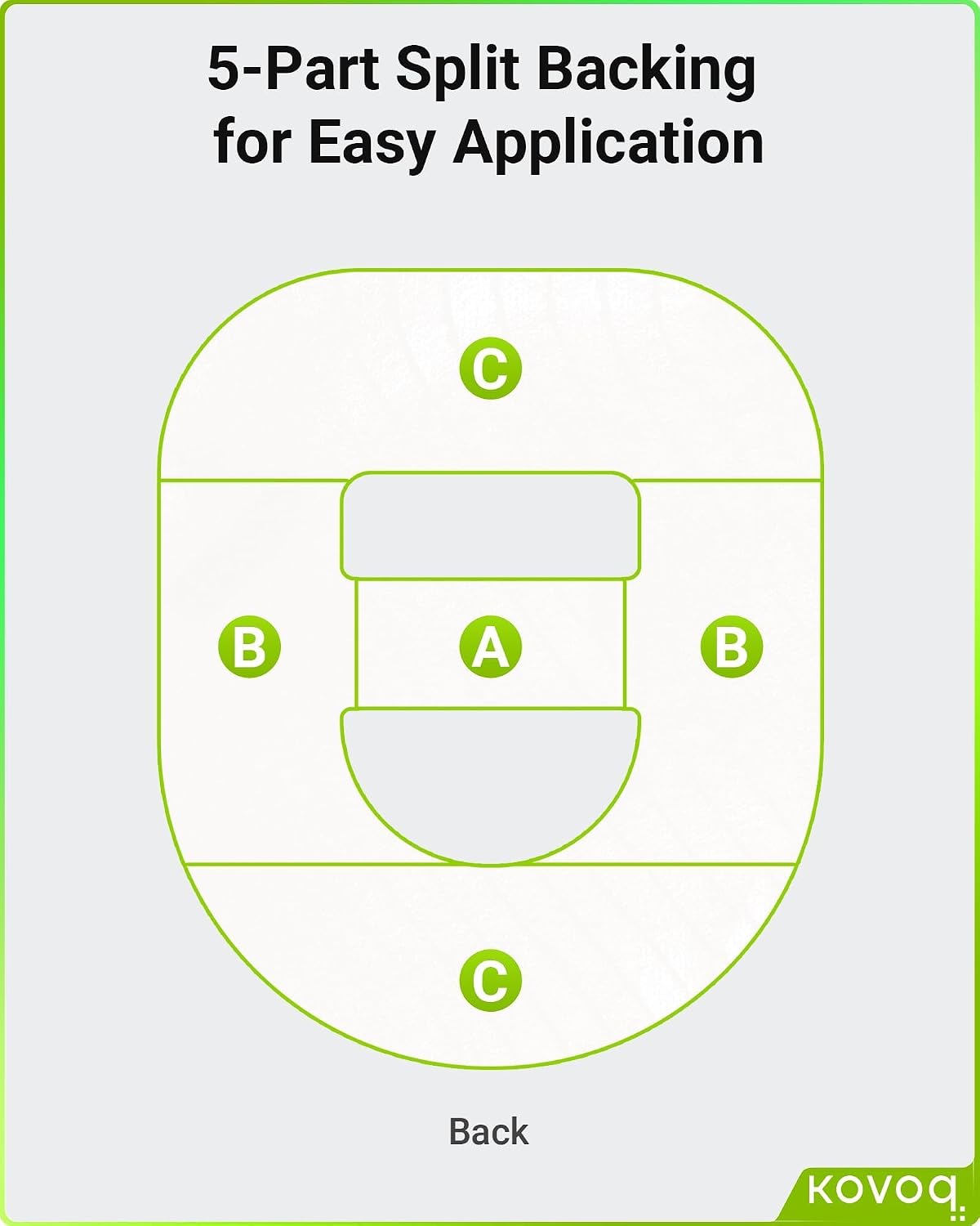 Detalle de KOVOQ Omnipod 5 Flower Overpatches, 16-Pack Waterproof Adhesive Patches