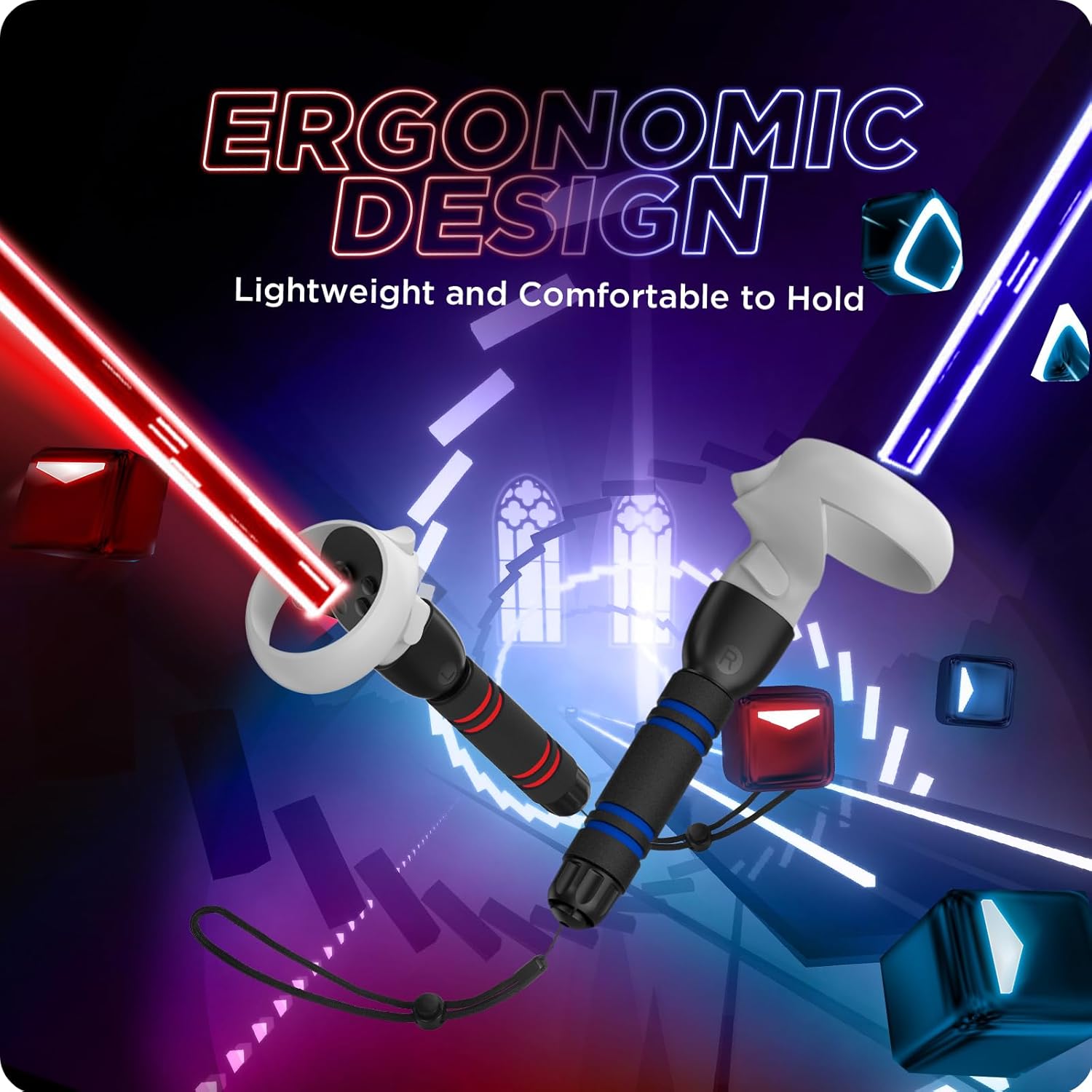 Thumbnail 1 de YOGES Handle Attachments for Quest 2 VR Controllers