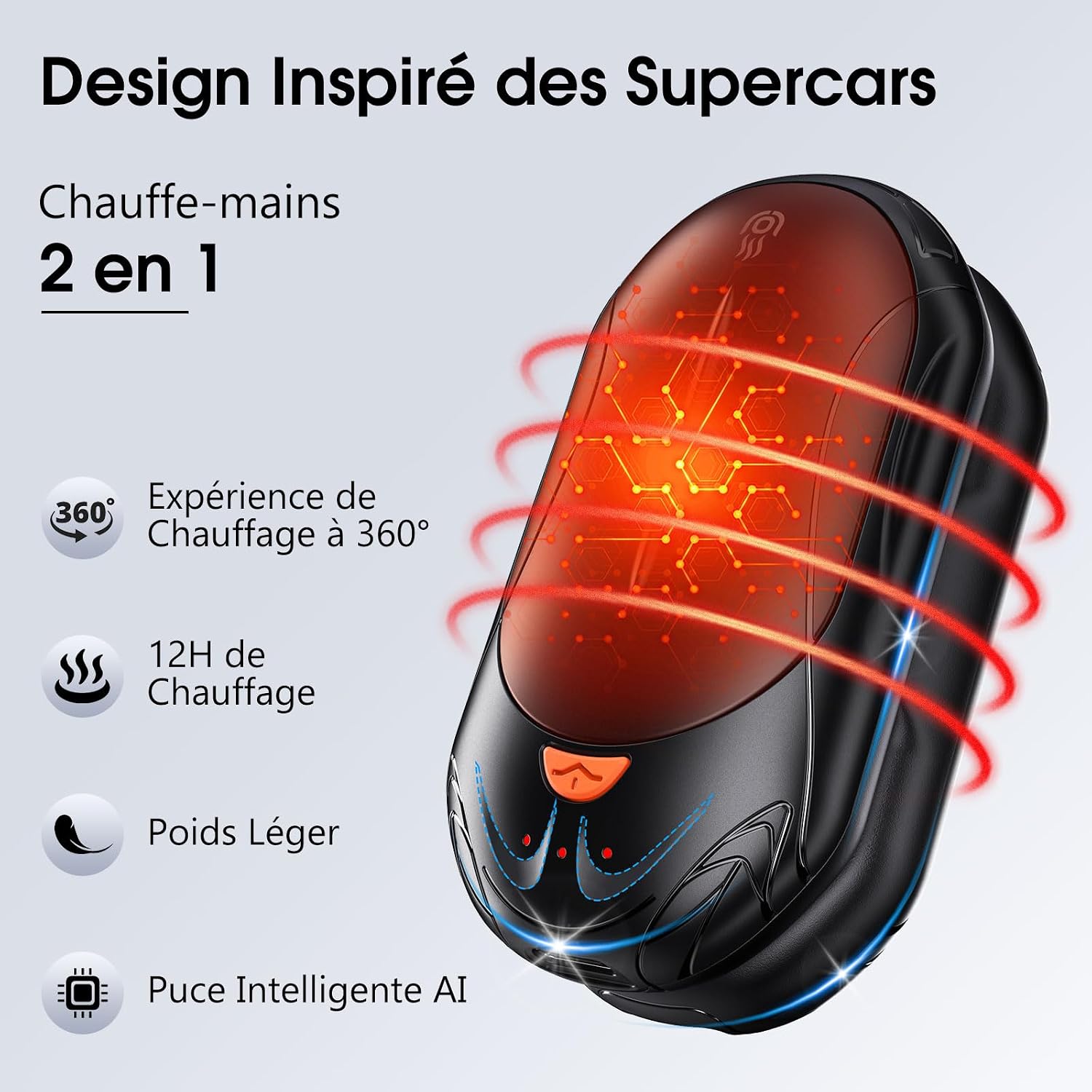 Detalle 2 de OUTJUT Chauffe-mains 6000mAh