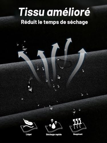 Thumbnail 5 de Arcweg Homme Short de Bain Sport Bermuda Séchage Rapide Noir – Taille L(EU)