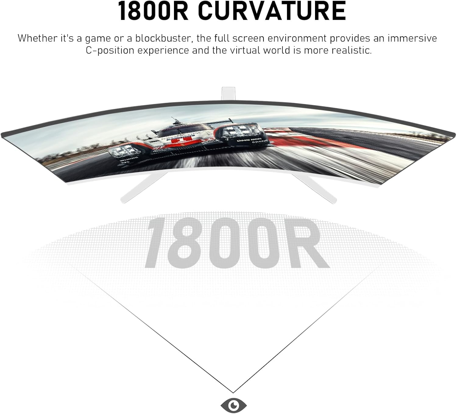 Detalle 2 de Gawfolk 27 Inch 280Hz curved gaming monitor