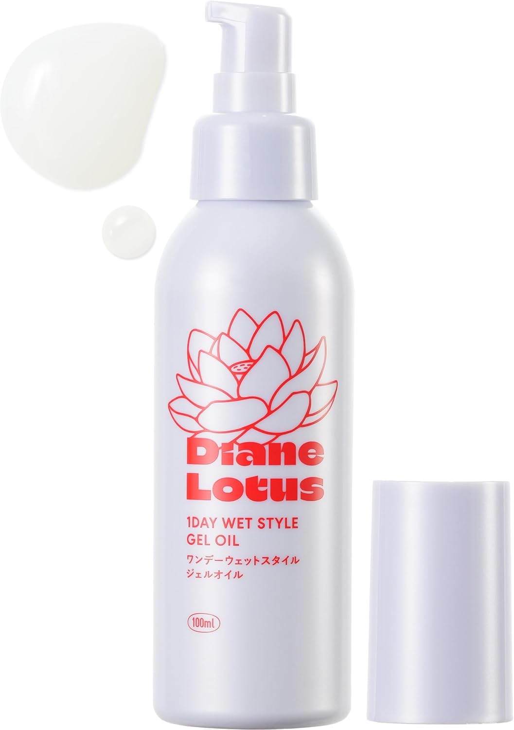 Detalle de Diane(ダイアン) ロータス ジェルオイル 100ml ウェットスタイル・ティー&シトラスの香り