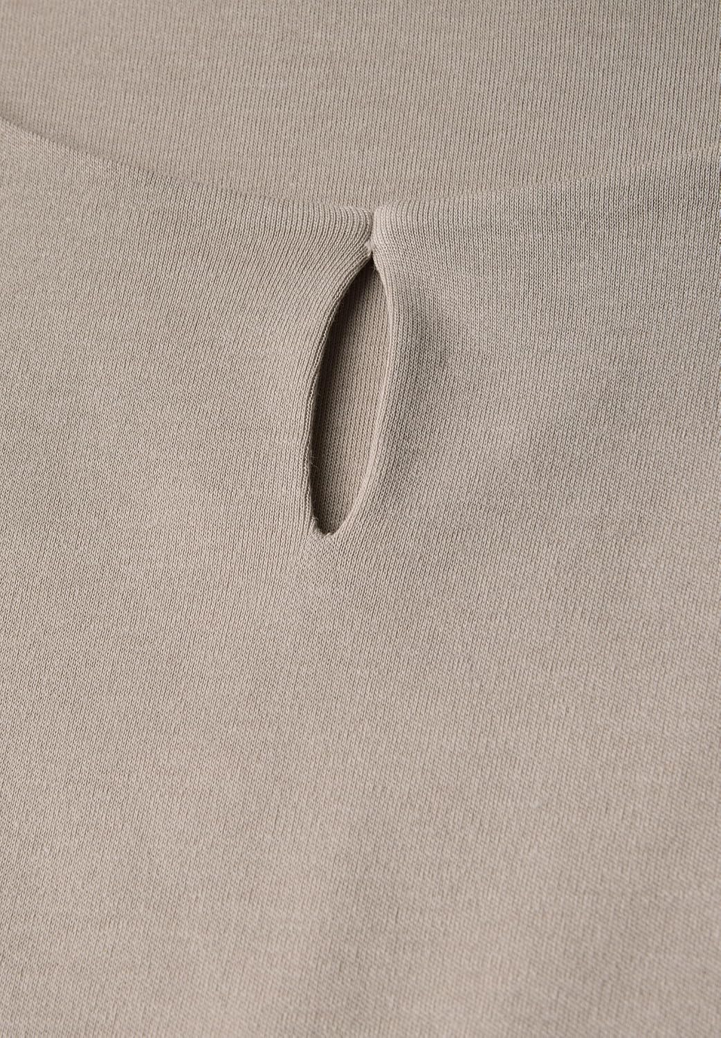 Detalle de Shirt mit Cut-Out – ärmellos, Rundhals, doppellagige Front aus Baumwoll-Modalmix