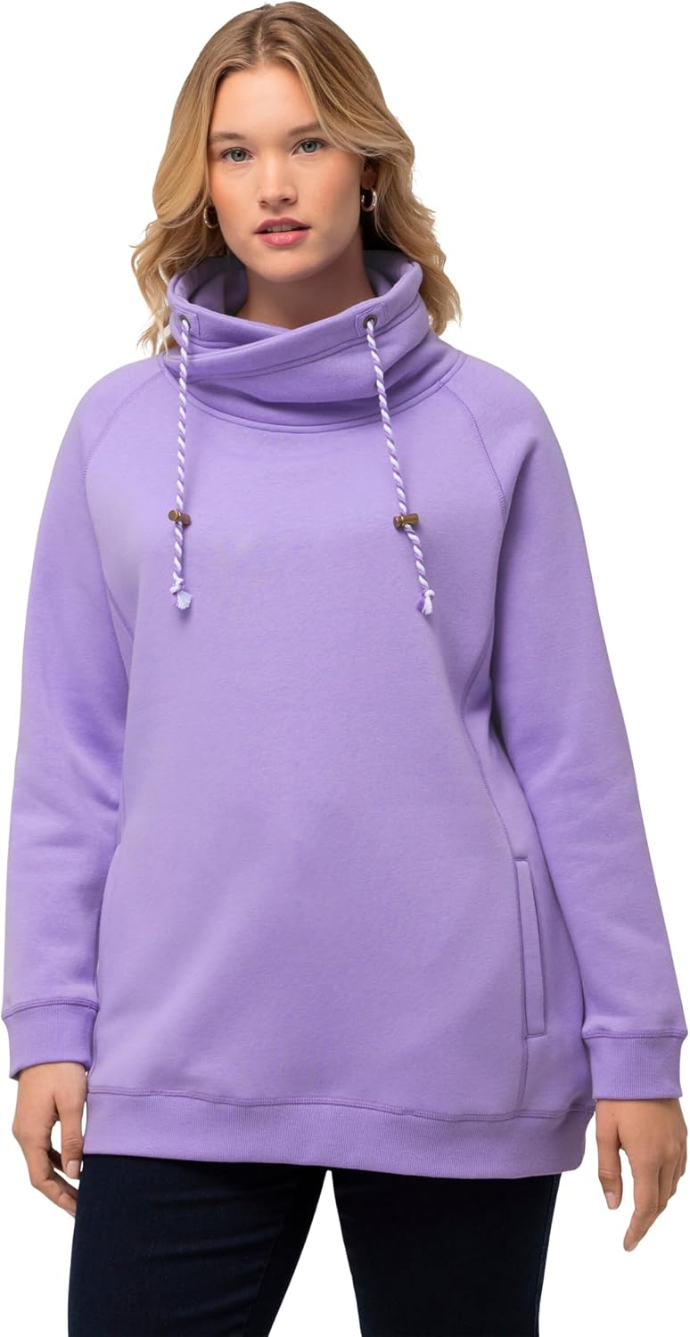 Detalle de Ulla Popken Damen Große Größen Übergrößen Plus Size 7/8-Cargohose, Komfortbund