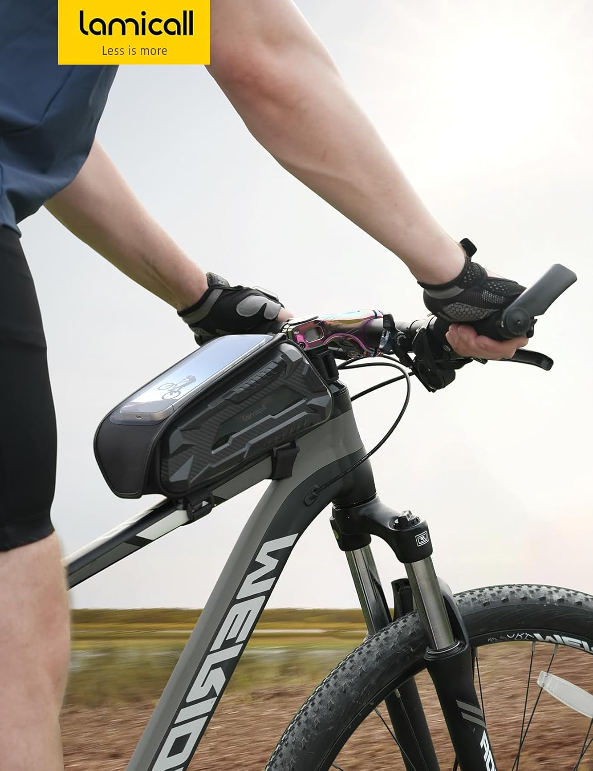 Thumbnail 6 de Lamicall Borsa Telaio Bici Impermeabile con porta cellulare e touch screen TPU fino a 7" da 1,6/1,8 L