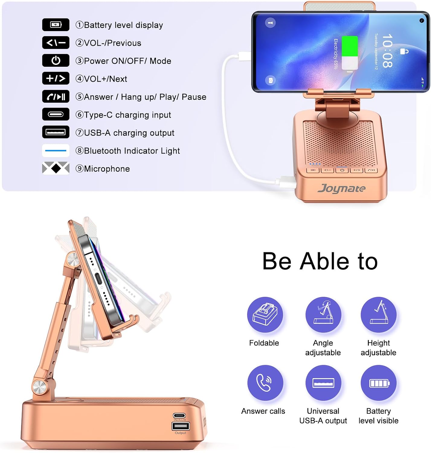 Thumbnail 3 de Joymate 3-in-1 Bluetooth Speaker Stand