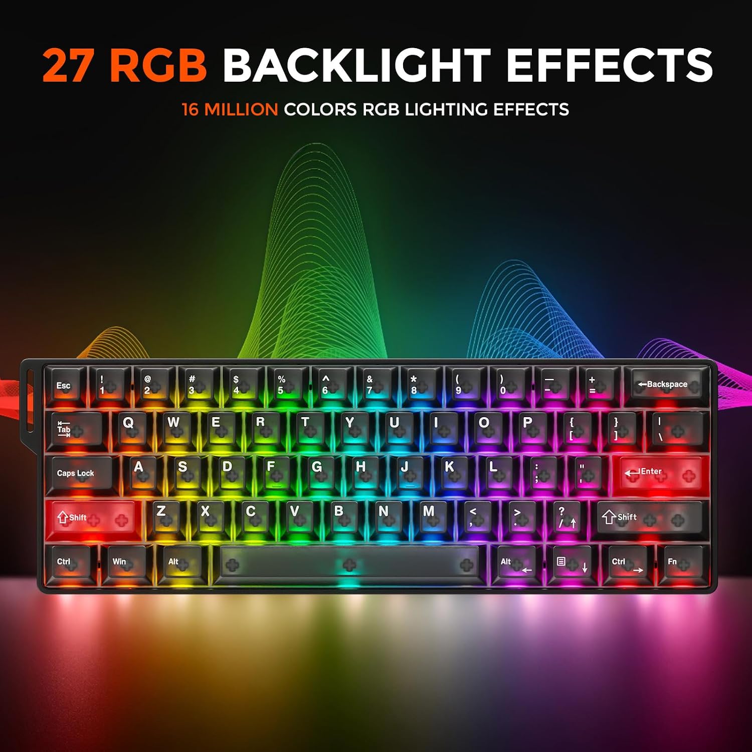 Detalle 1 de DAREU COOL60 tastiera gaming magnetica 60%