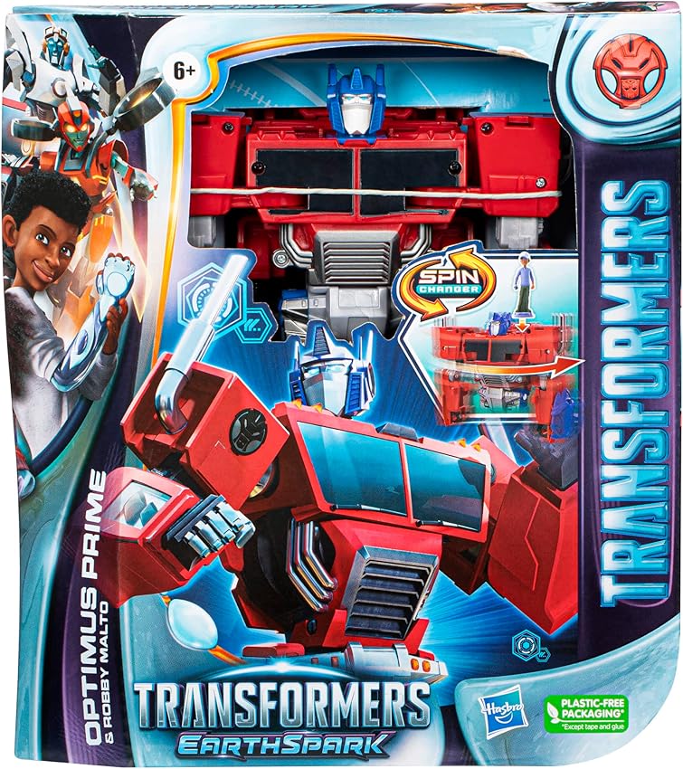 Thumbnail 2 de Transformers EarthSpark Optimus Prime 20 cm con Robby Malto 5 cm