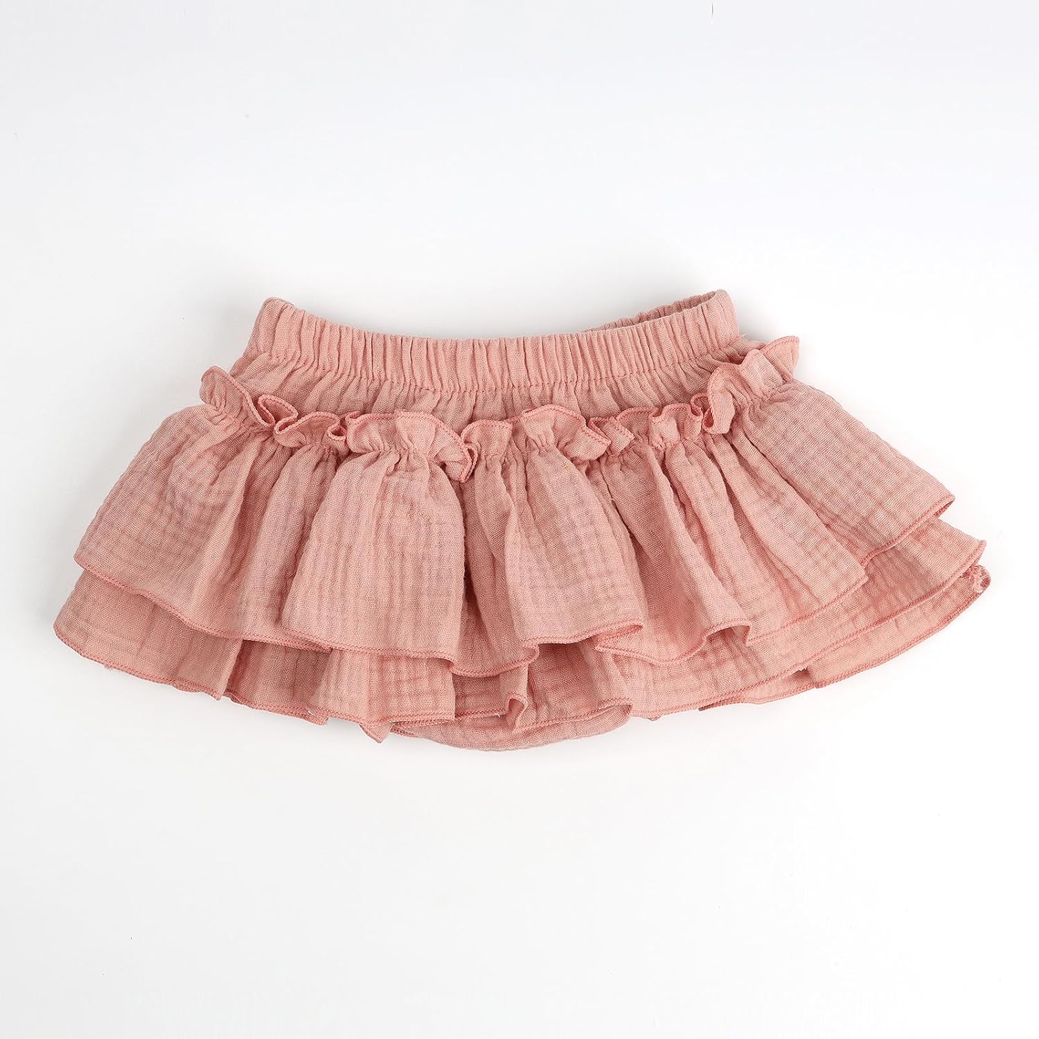 Thumbnail 4 de HOOLCHEAN Baby Girls Soft Cotton Gauze Ruffle Mini Skirt with Shorts
