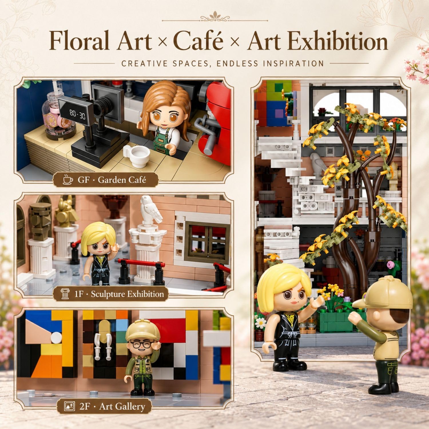 Thumbnail 3 de PANTASY Blossom Café 2826 Teile Architektur-Set