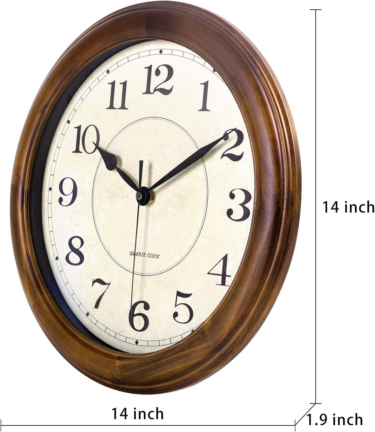 Thumbnail 1 de Kesin wooden wall clock, 14-inch