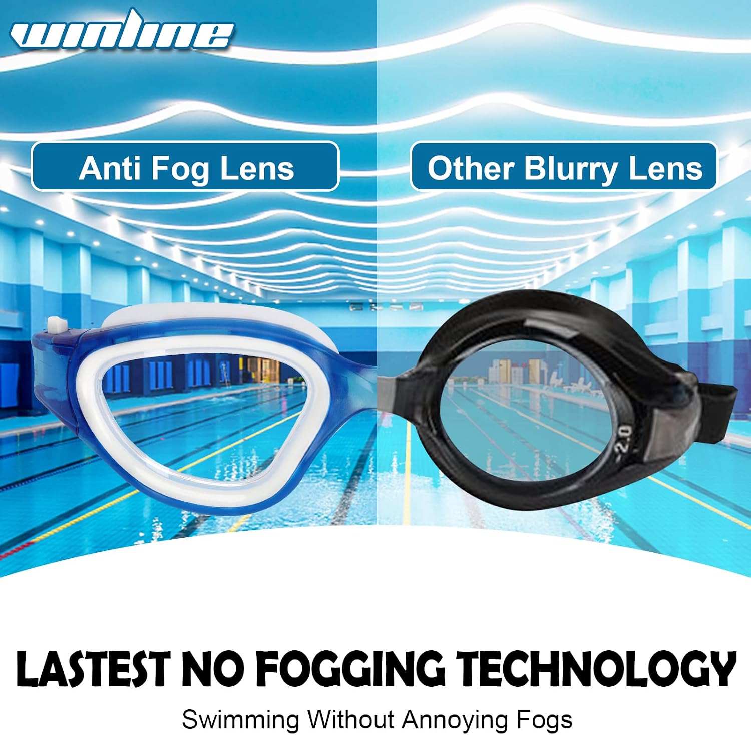 Thumbnail 5 de Polarized Open Water Swimming Goggles for Adults ⌛
