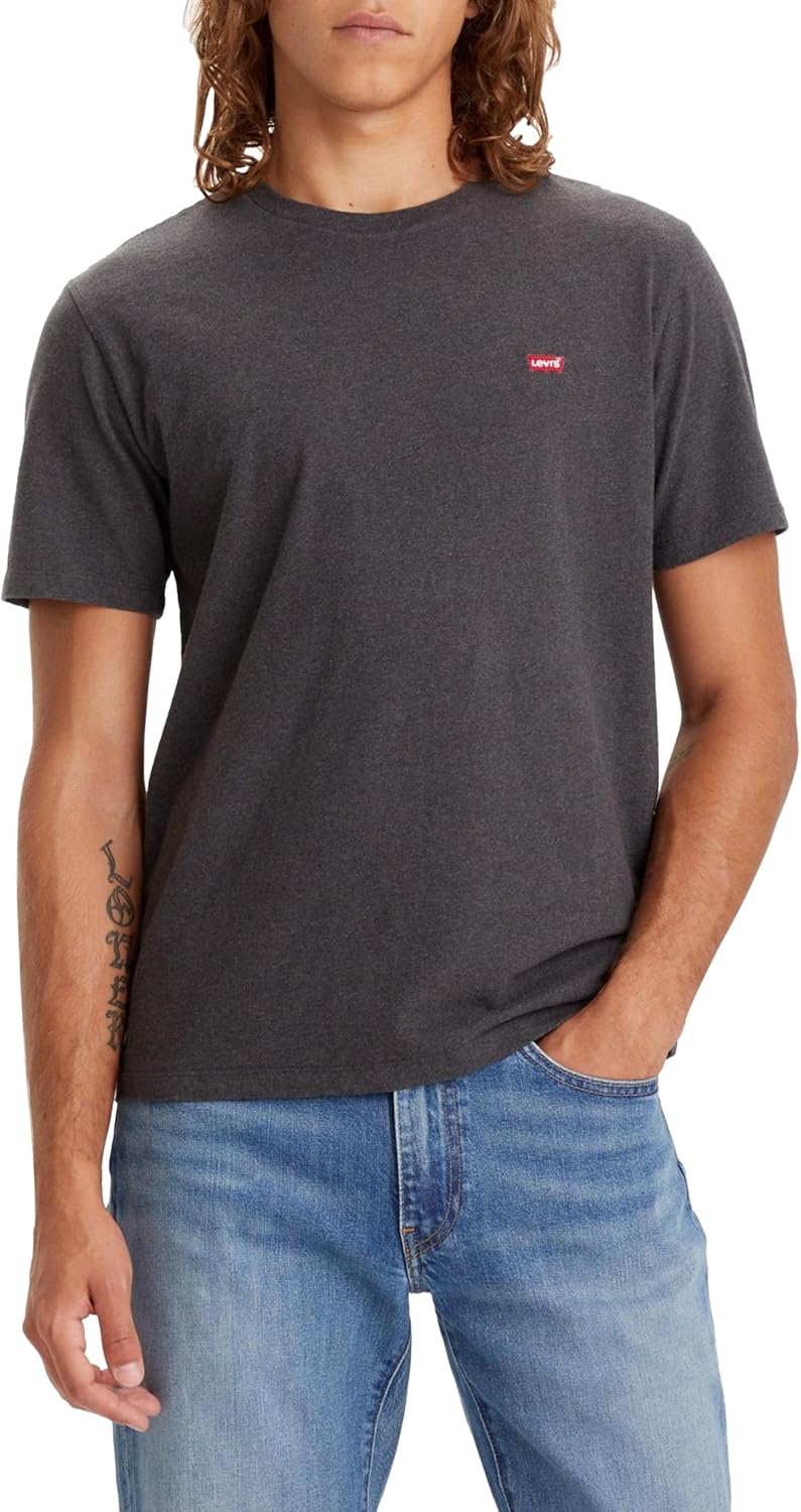 Detalle de Levi's Ss Original Housemark Tee S Camiseta Dark Charcoal Heather
