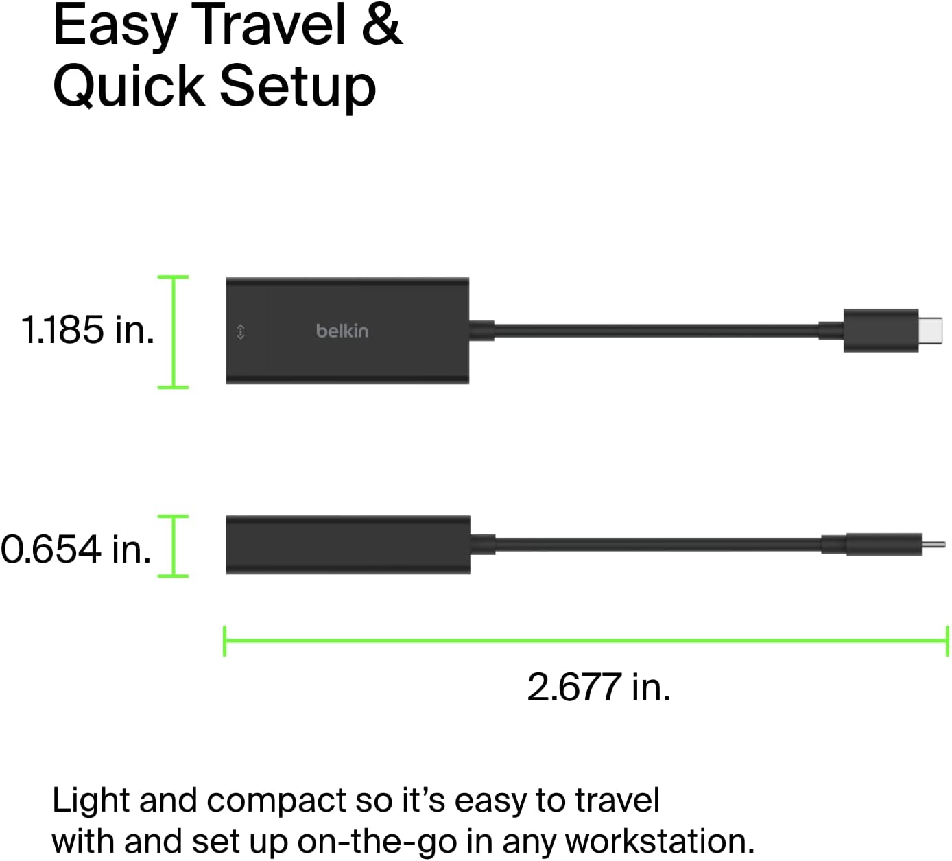 Thumbnail 2 de Belkin USB Type-C to 2.5 Gb Ethernet Adapter