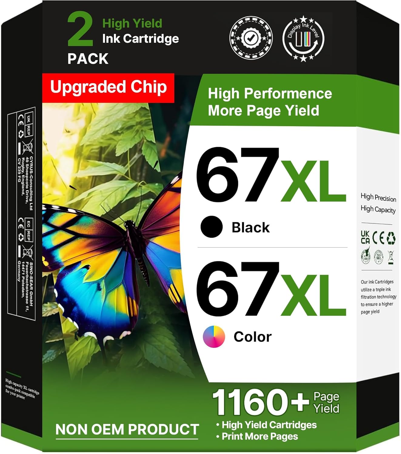 67XL Ink Cartridges Combo Pack 705 pages 🖨