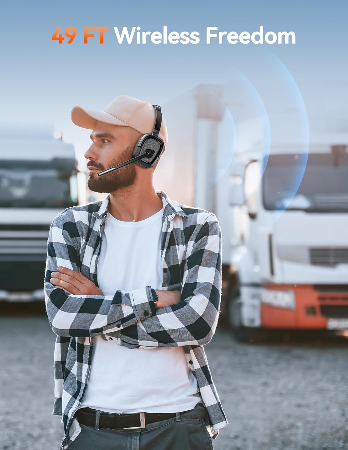 Thumbnail 6 de TECKNET 6.0 Bluetooth Headset 50H playtime