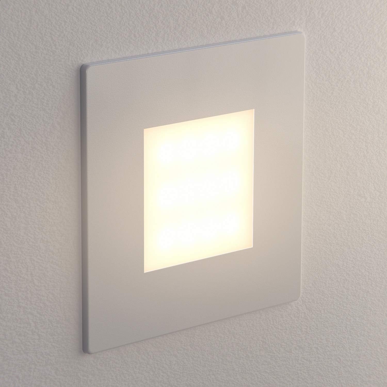 Detalle 1 de ledscom.de LED Treppenlicht 12er Set 85 x 85 mm