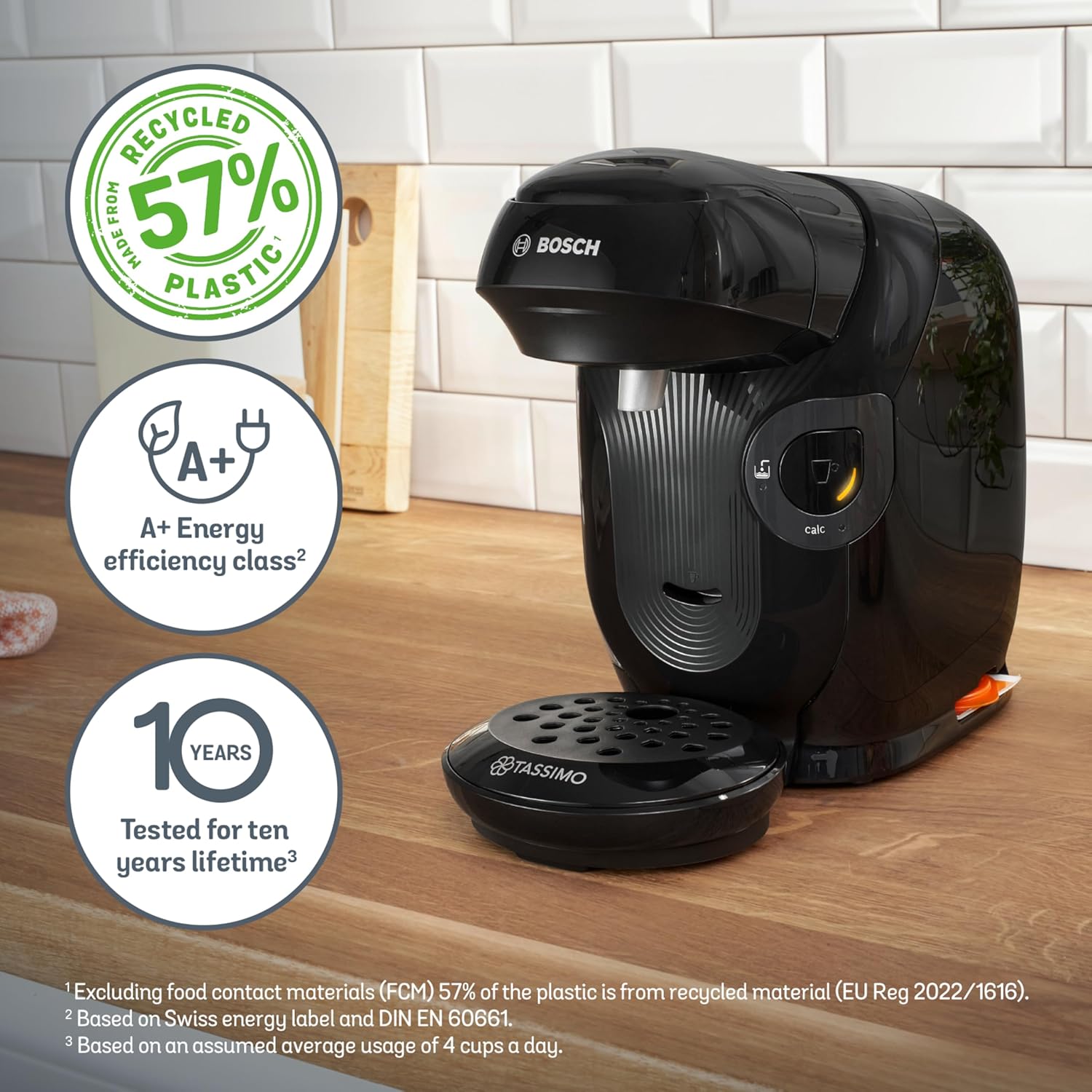 Thumbnail 3 de Tassimo by Bosch Style Friendly Pod Coffee Machine Bundle (TAS112EGBC) with 40 Kenco Drinks – Black