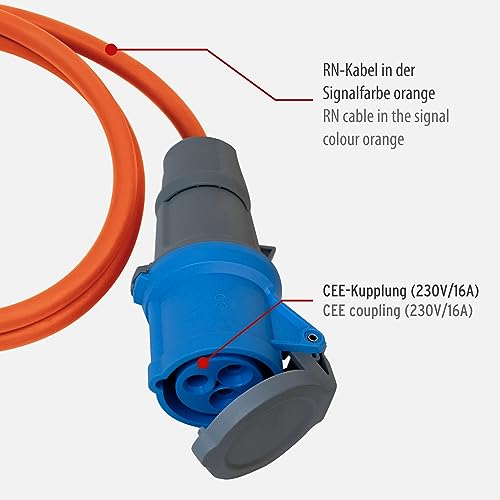 Detalle 2 de Brennenstuhl Cable adaptador CEE 1,5 m para camping 🔌