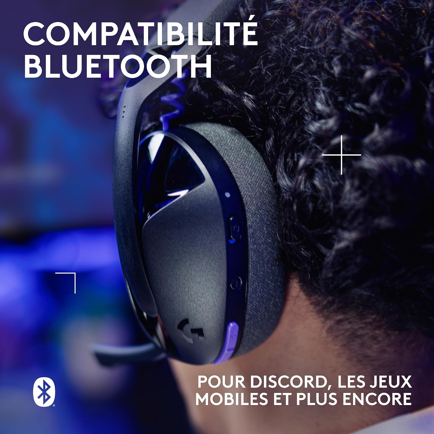 Detalle de Logitech G G321 Lightspeed: casque gaming Bluetooth sans fil – confort léger et performance fiable