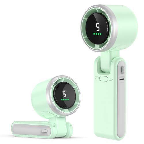 Detalle de KARFUN Ventilatore Portatile: Mini, pieghevole a 180°, ricaricabile e compatto