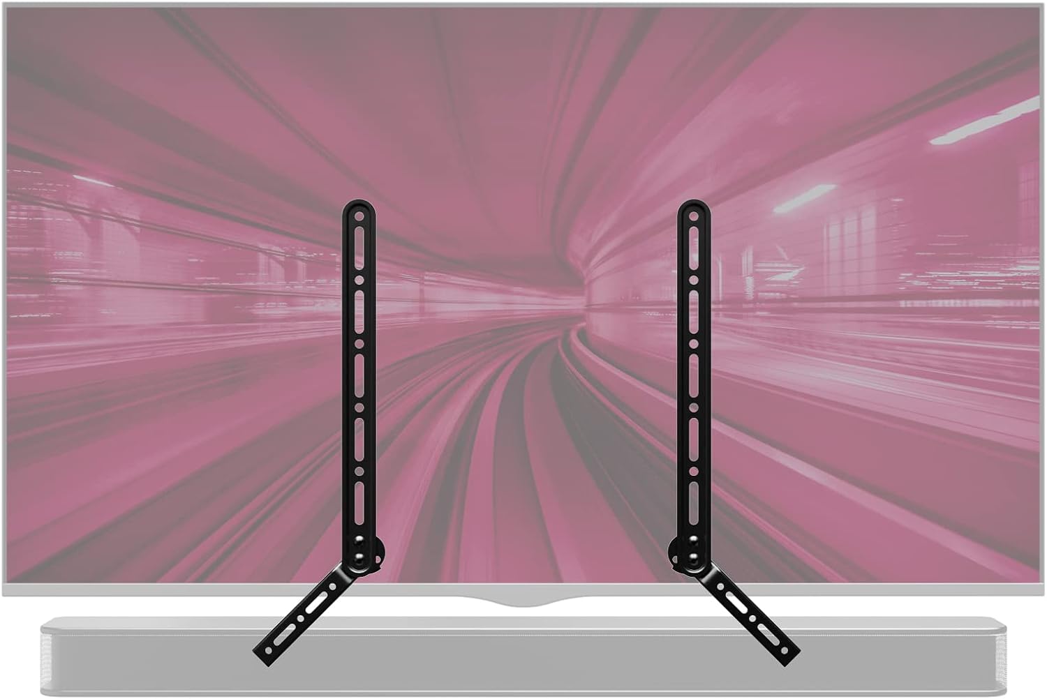 Detalle de PUTORSEN Soundbar Halterung Universal für Unter- oder Aufmontage unter TV (23–65 Zoll, bis 15 kg)