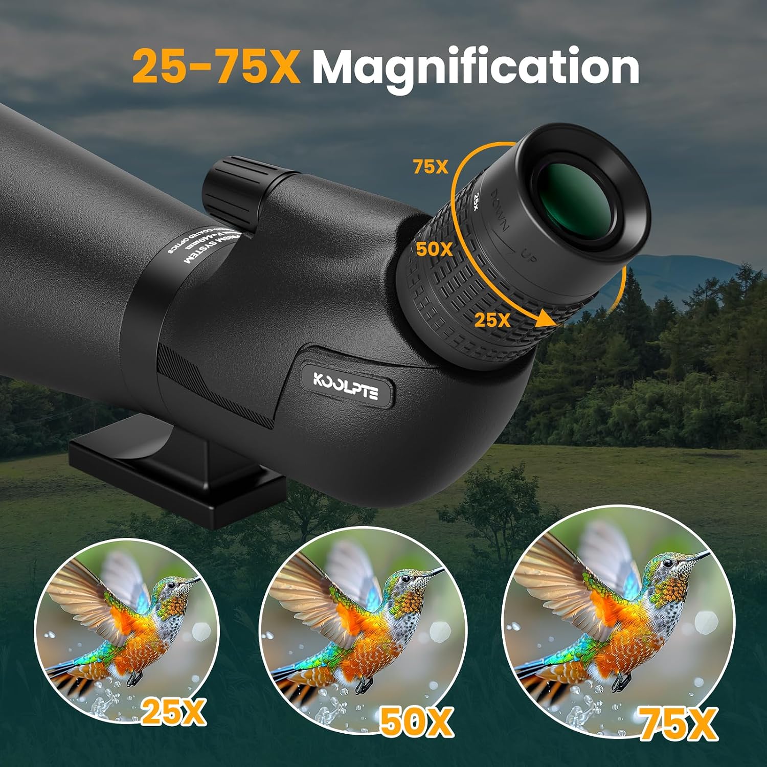 Thumbnail 3 de Spotting Scope 25-75x85 with Phone Adapter 🔭