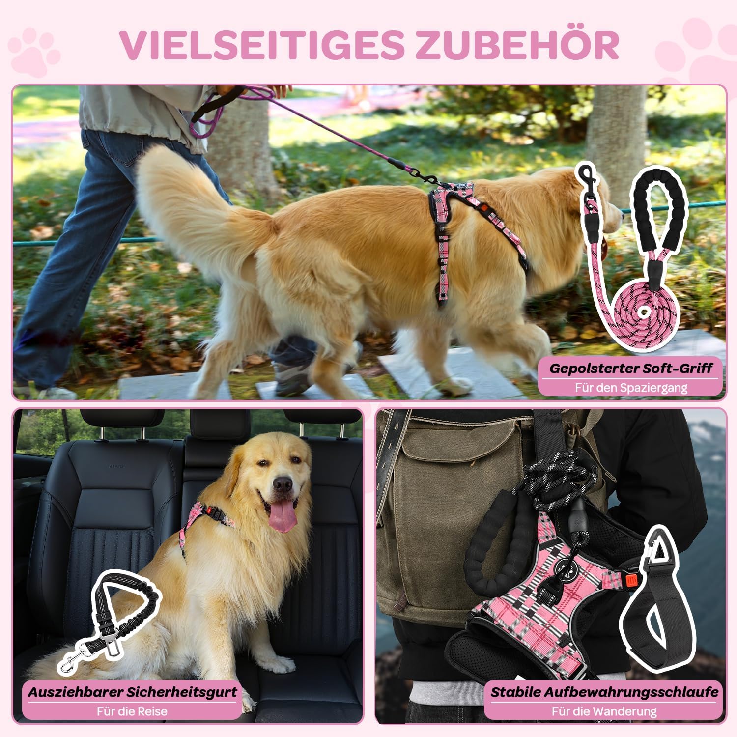 Detalle 2 de FURRYFECTION Hundegeschirr mittelgroß, Y-Form