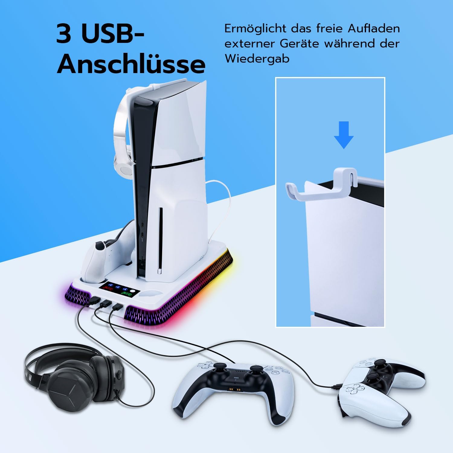 Thumbnail 6 de Wigearss PS5 Kühler Standfuß für 2020