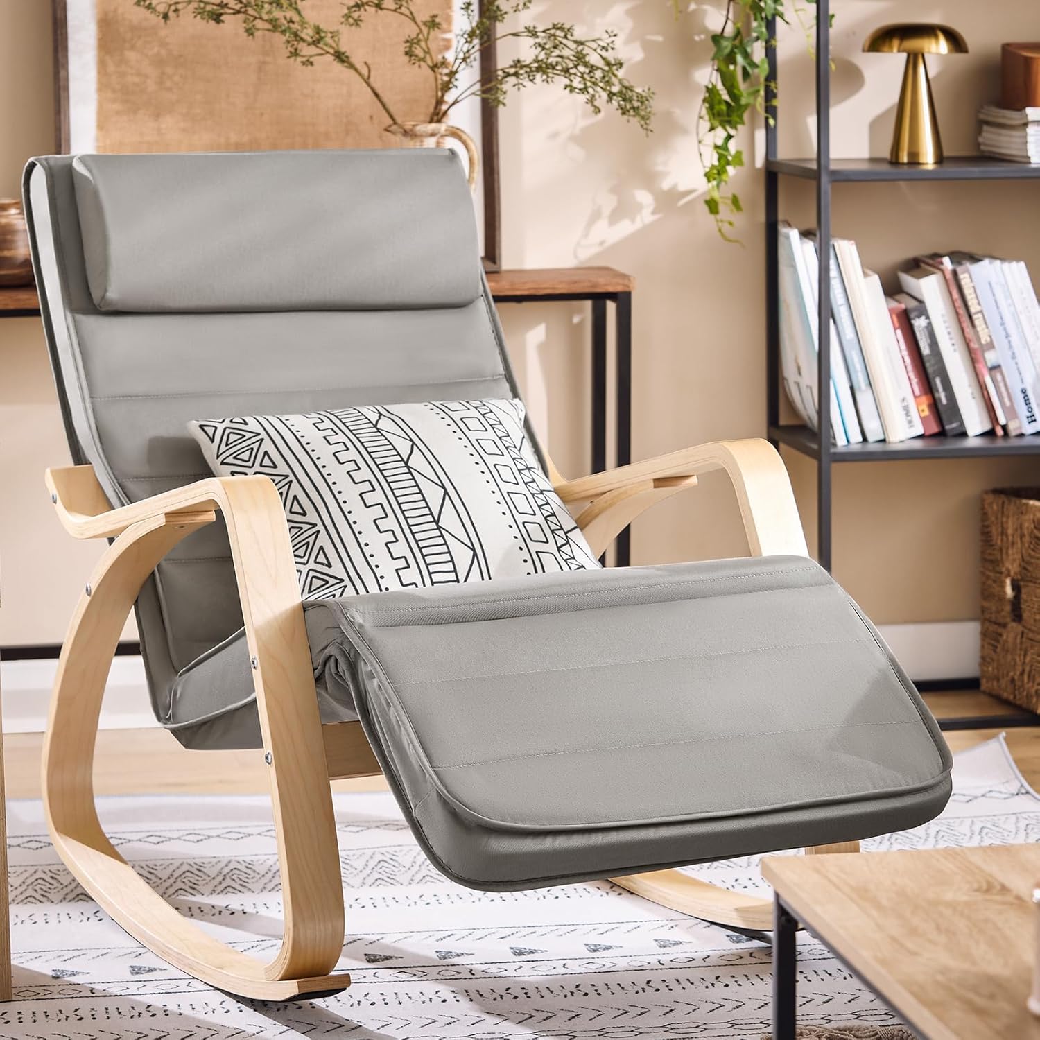 Thumbnail 1 de SoBuy FST16-DG fauteuil à bascule 120 kg