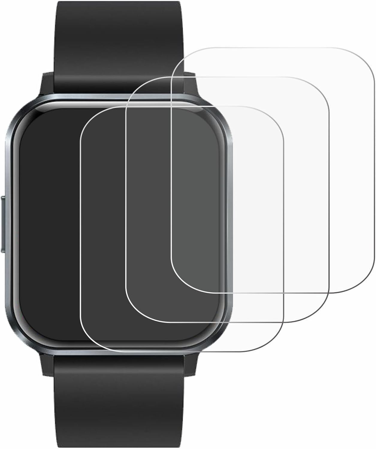 Thumbnail 1 de Savvies 6 Pack Screen Protector for Braidol Smartwatch 1.83" – Ultra-Clear, Curved-Edge Protection