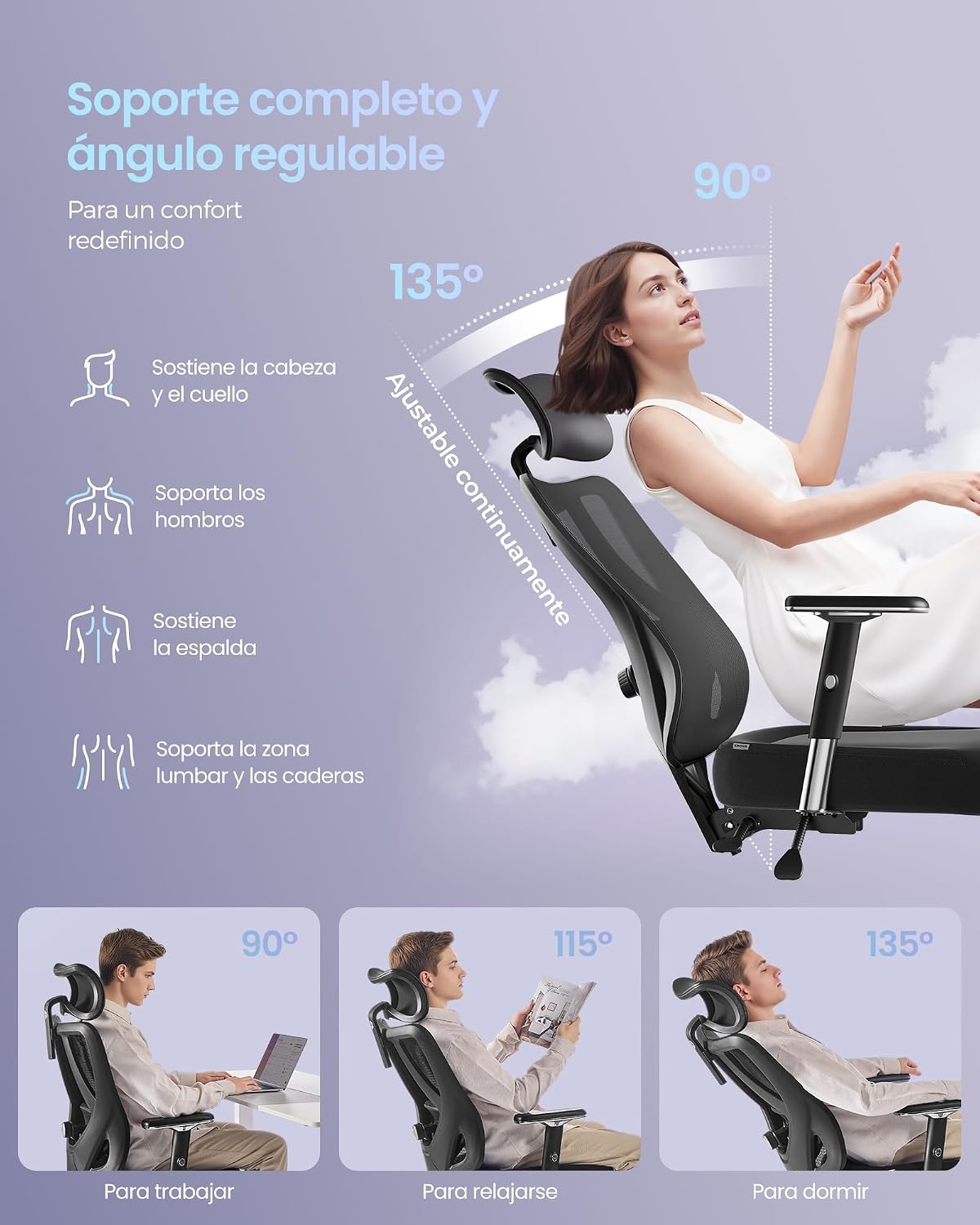 Thumbnail 6 de SONGMICS Silla Ergonómica OBN067BH01