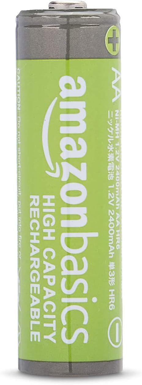 Thumbnail 1 de Amazon Basics 12er-Set wiederaufladbare AA NiMH-Akkus (2400 mAh, 1,2 V) – bis zu 400-mal aufladbar, vorgeladen