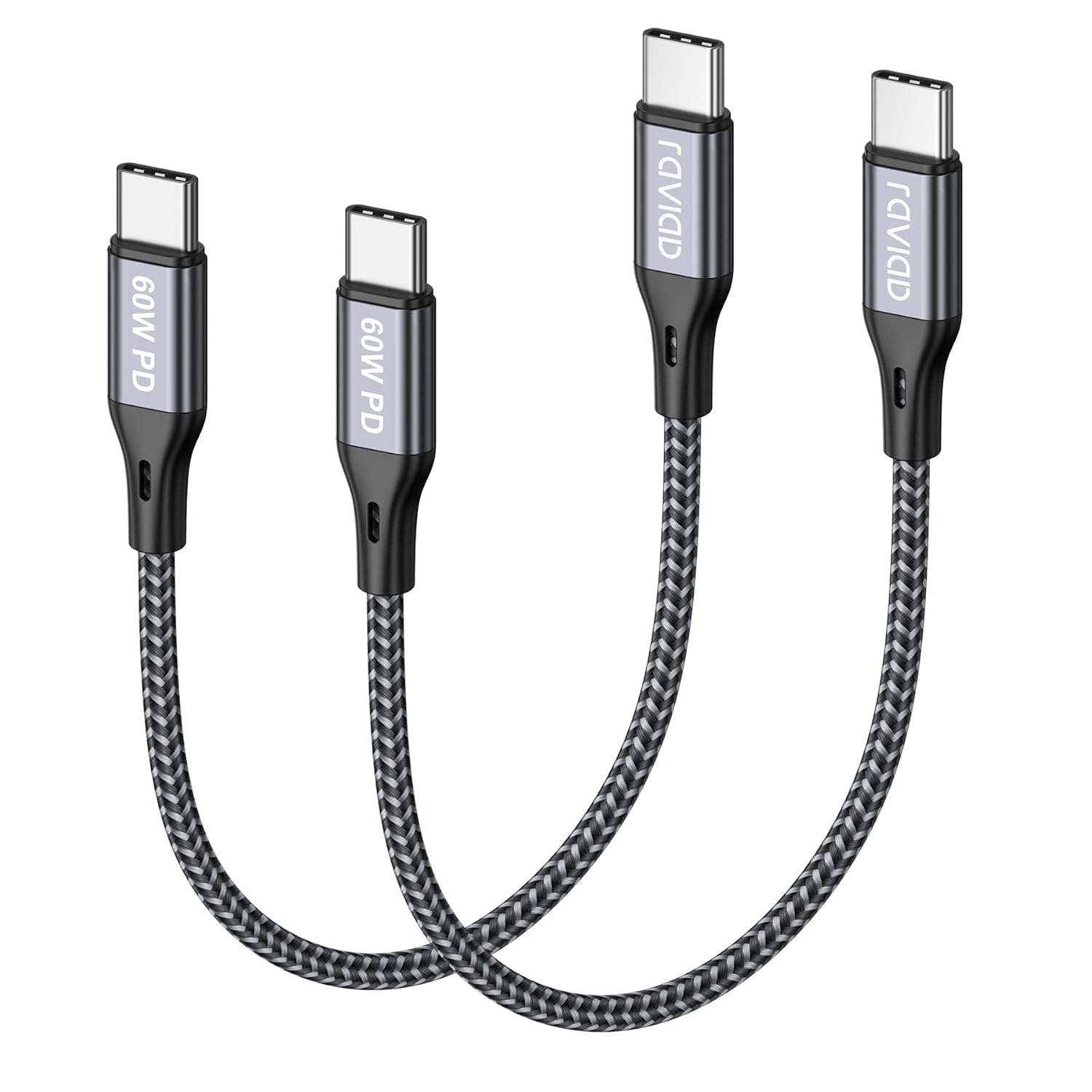 Thumbnail 6 de RAVIAD USB C to USB C Charger Cable 1M – 60W, Braided, 480Mbps Data & 3A Fast Charge