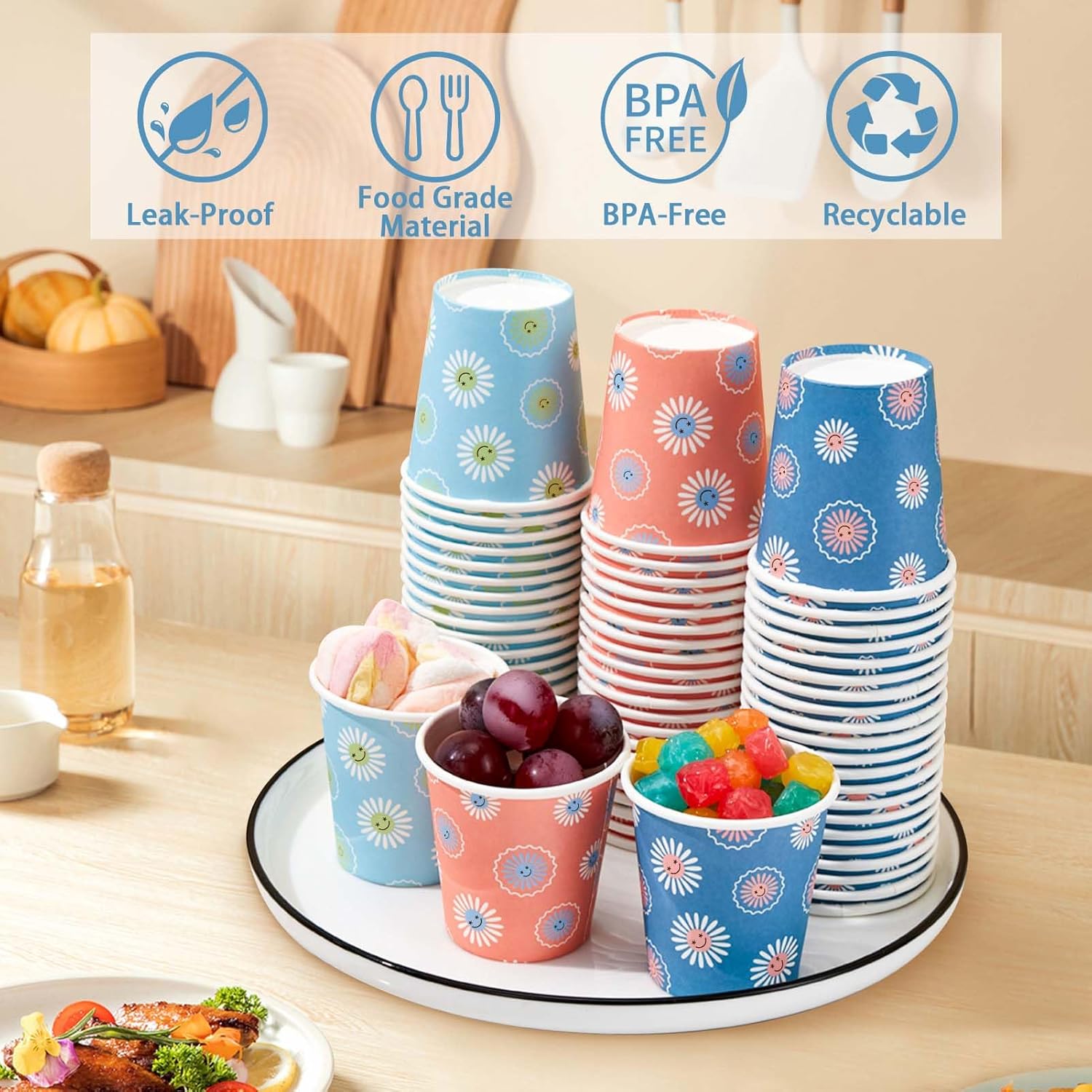 Detalle de SIUQ 300 Pack 5 oz Paper Cups