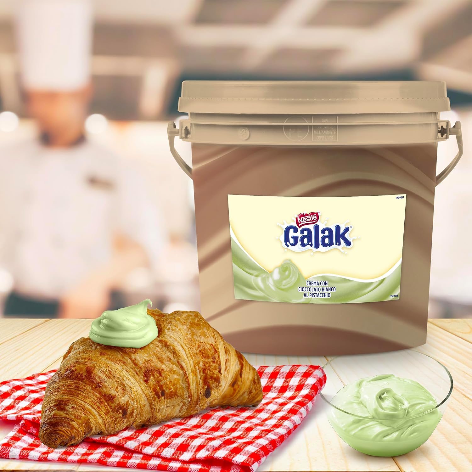 Detalle de Milkybar Untable de Pistacho 🥜 - Cubo 3kg