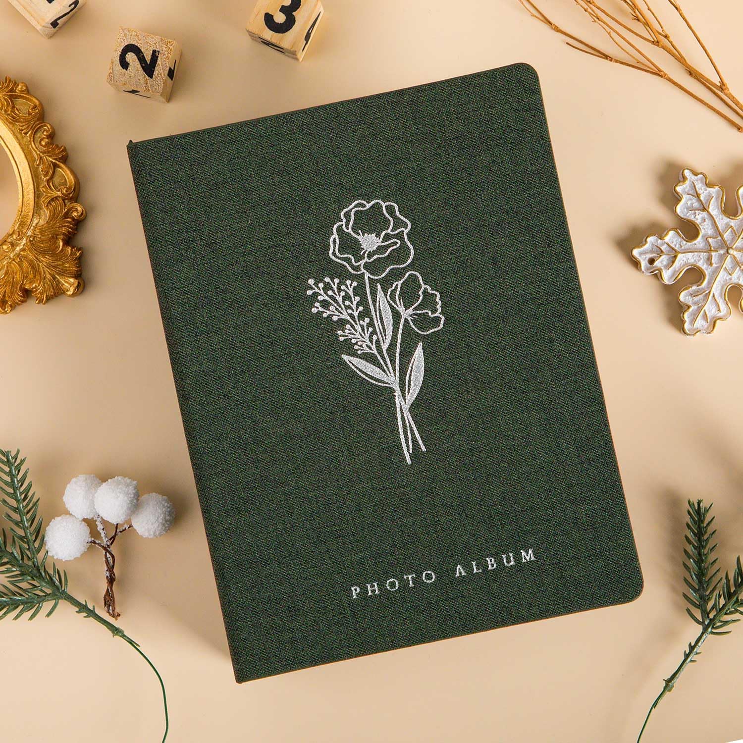 Detalle 1 de Lanpn YJUSBLTJ5x7 fotoalbums, 2-pack met linnen omslag voor 13 x 18 cm
