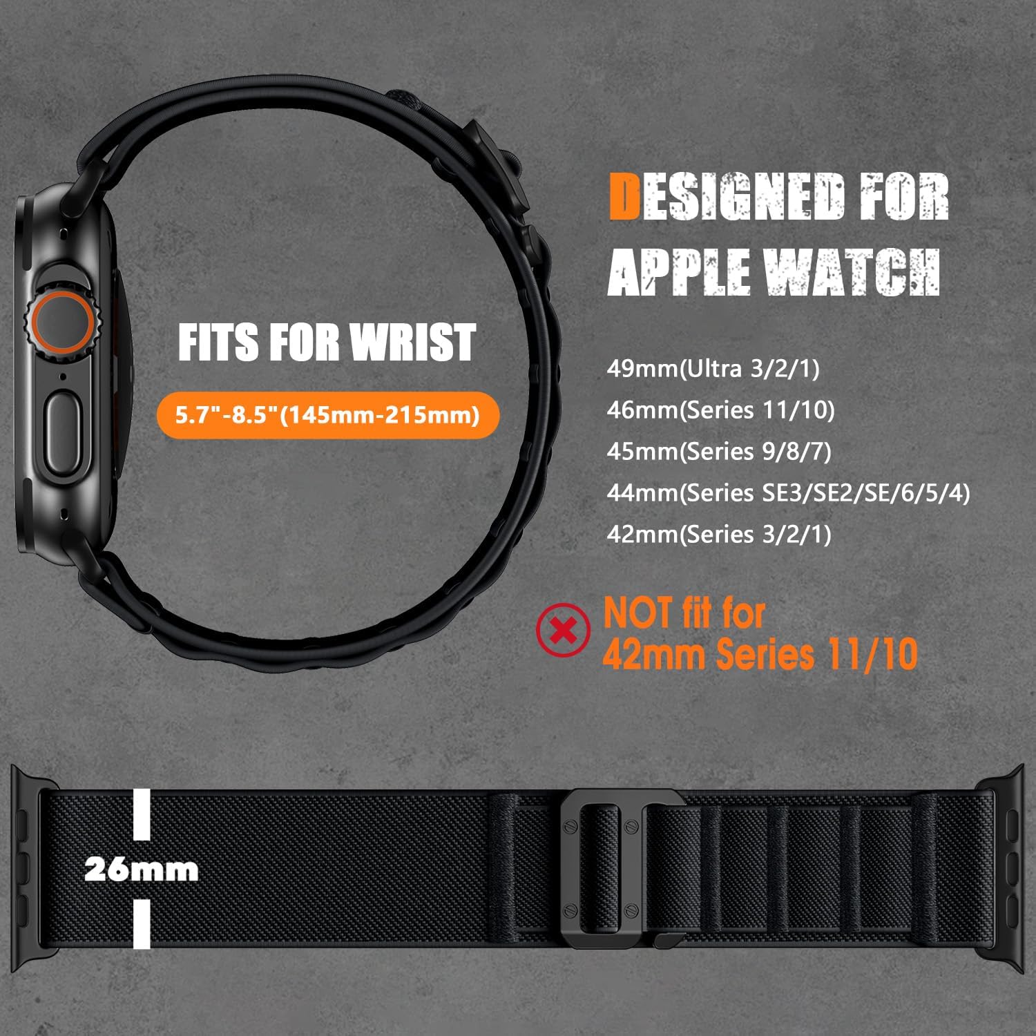 Thumbnail 4 de Bandletic Nylon Strap for Apple Watch Ultra