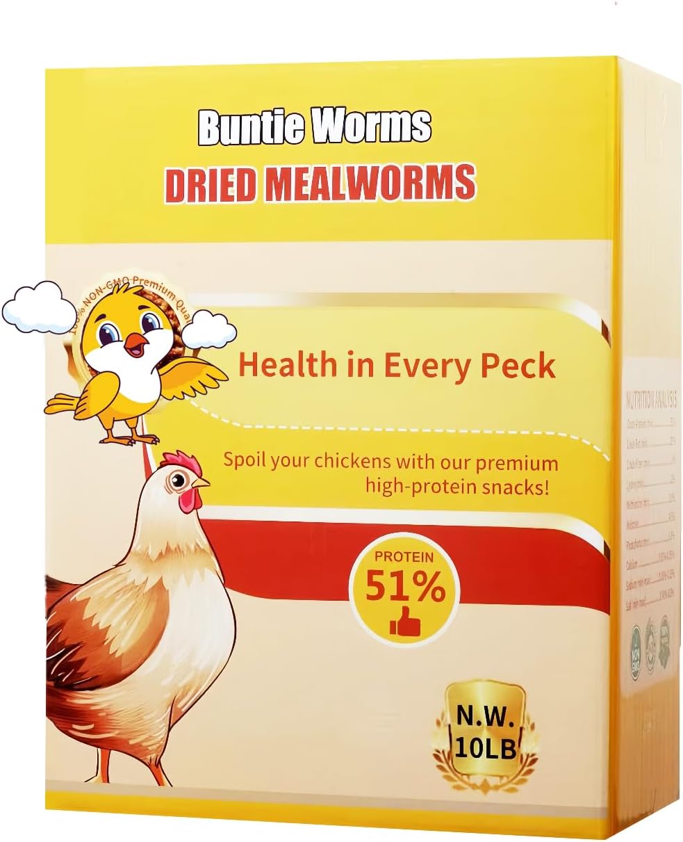 Detalle de BUNTIE WORMS Dried Mealworms, 10 lb