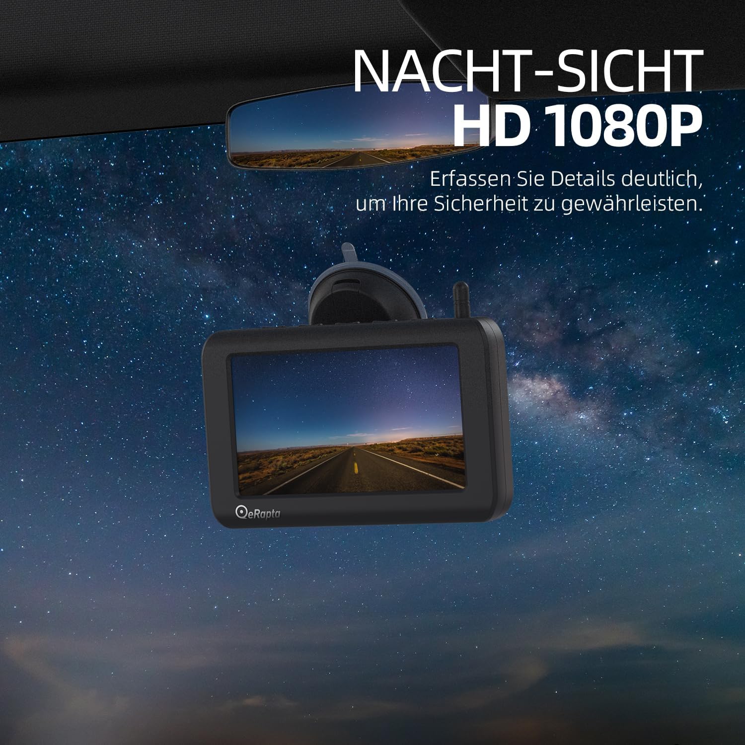 Thumbnail 4 de eRapta Solar Rückfahrkamera 5 Zoll Monitor