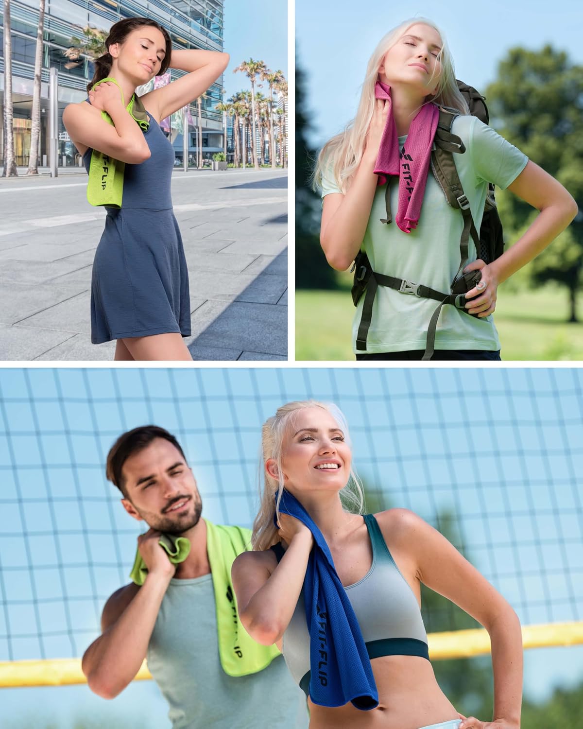Thumbnail 5 de Fit-Flip Kühltuch 3er Set – kühlendes Mikrofaser-Handtuch für Fitness & Sport