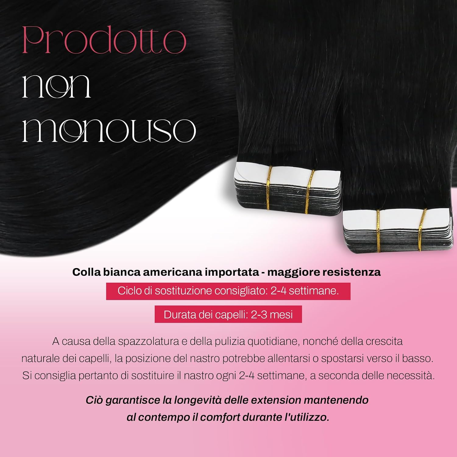 Detalle de Moresoo Extension Biadesive 60 cm 20 pezzi