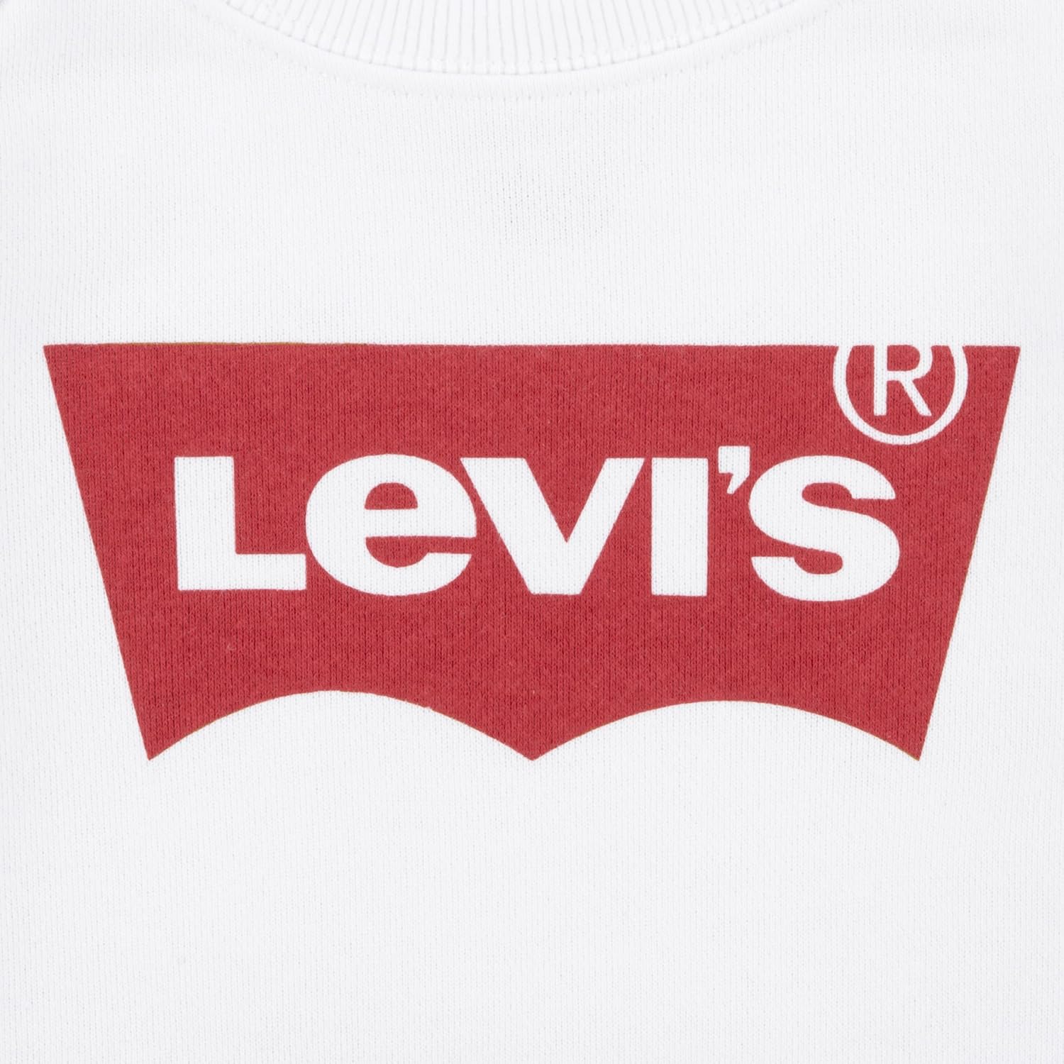 Detalle 2 de Levi’s Kids Lvg Key Item Logo Crew Girl’s sweatshirt with batwing logo
