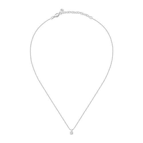 Detalle 2 de Morellato Collana Donna in Argento 925‰, Zirconi, Collezione Tesori, Punto luce – SAIW156