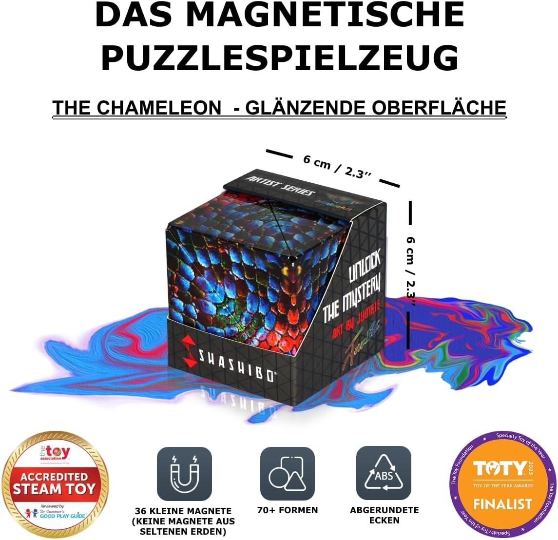 Detalle 2 de Shashibo Formwechsel-Box 36 Magneten 🧩