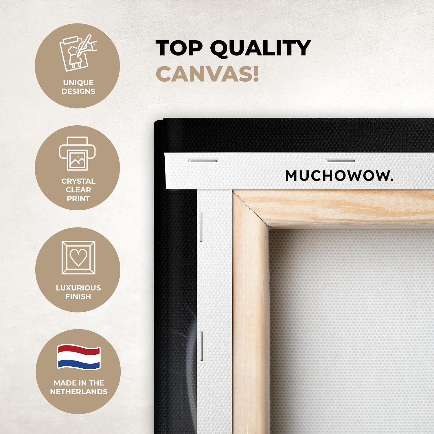 Thumbnail 2 de MuchoWow Impression sur Toile 80x120 cm