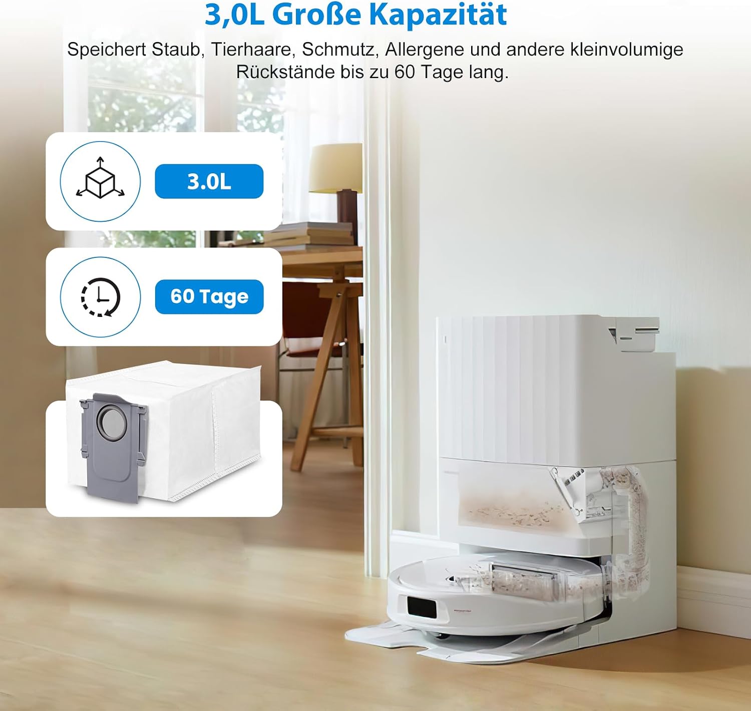 Detalle de Staubbeutel Roborock Saros 10 3,0 l đ§č