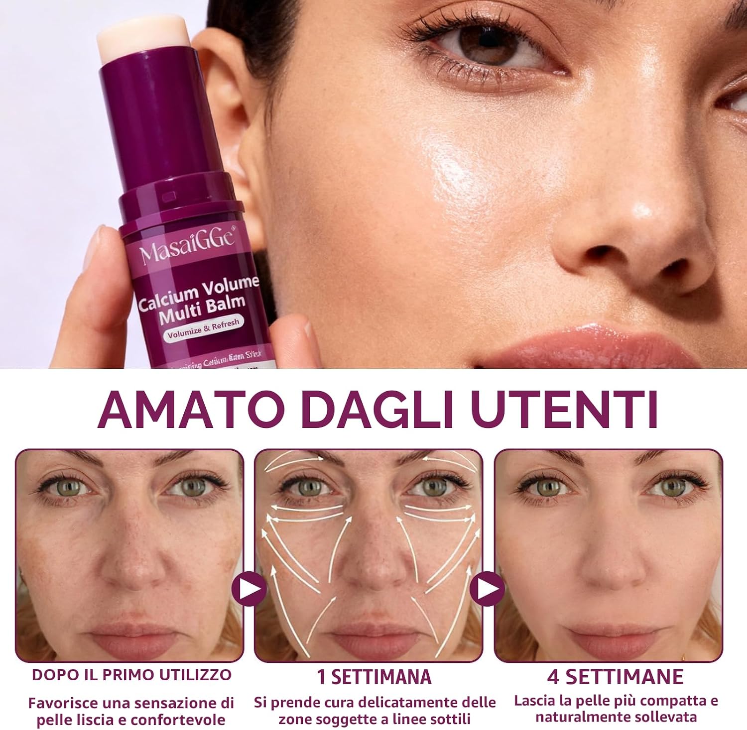 Detalle de Calcium Multi Balm Stick – Balsamo idratante multi-calcio per viso, occhi, labbra e collo