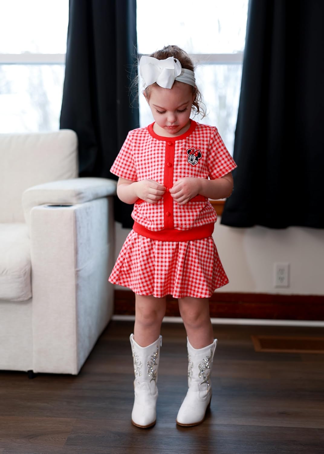Thumbnail 3 de Disney Minnie Mouse 2-Piece Outfit Set for Toddler Girls (2-13Y): Knit Top + Tweed Skirt