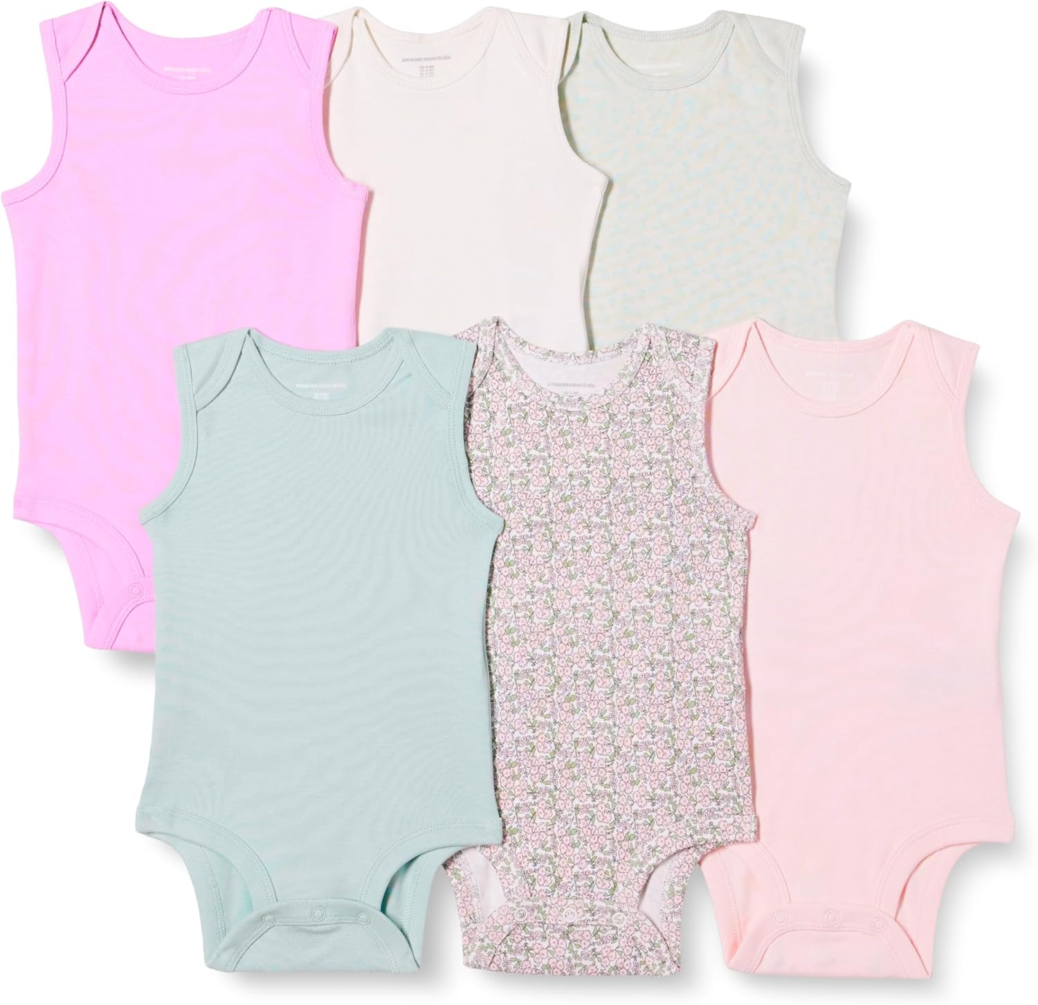Thumbnail 4 de Amazon Essentials Unisex Baby Sleeveless Bodysuits, Baby Vests